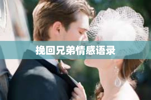 挽回兄弟情感语录