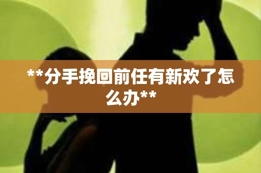**分手挽回前任有新欢了怎么办**