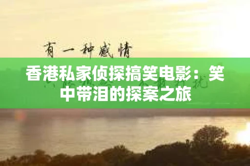 香港私家侦探搞笑电影：笑中带泪的探案之旅