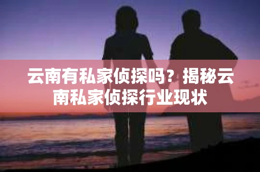 云南有私家侦探吗？揭秘云南私家侦探行业现状