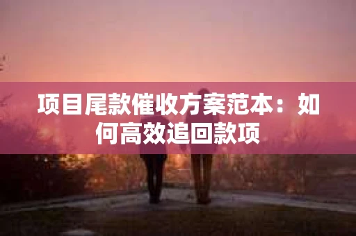 项目尾款催收方案范本：如何高效追回款项