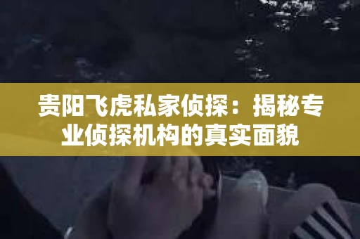 贵阳飞虎私家侦探：揭秘专业侦探机构的真实面貌