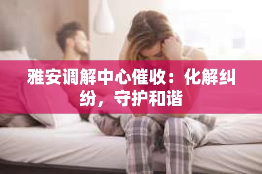 雅安调解中心催收：化解纠纷，守护和谐