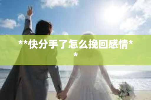 **快分手了怎么挽回感情**