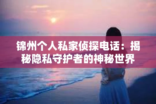锦州个人私家侦探电话：揭秘隐私守护者的神秘世界