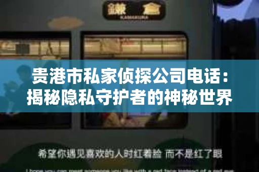 贵港市私家侦探公司电话：揭秘隐私守护者的神秘世界